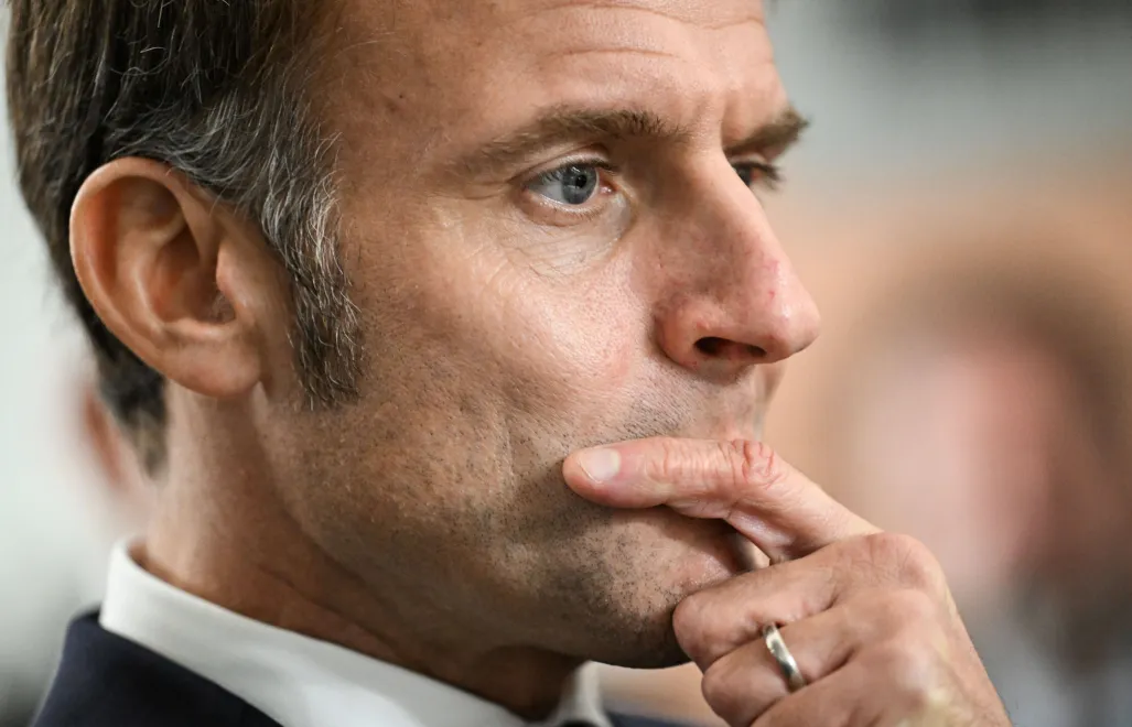 Еммануель Макрон. Fot. PAP/EPA/Miguel Medina/Pool