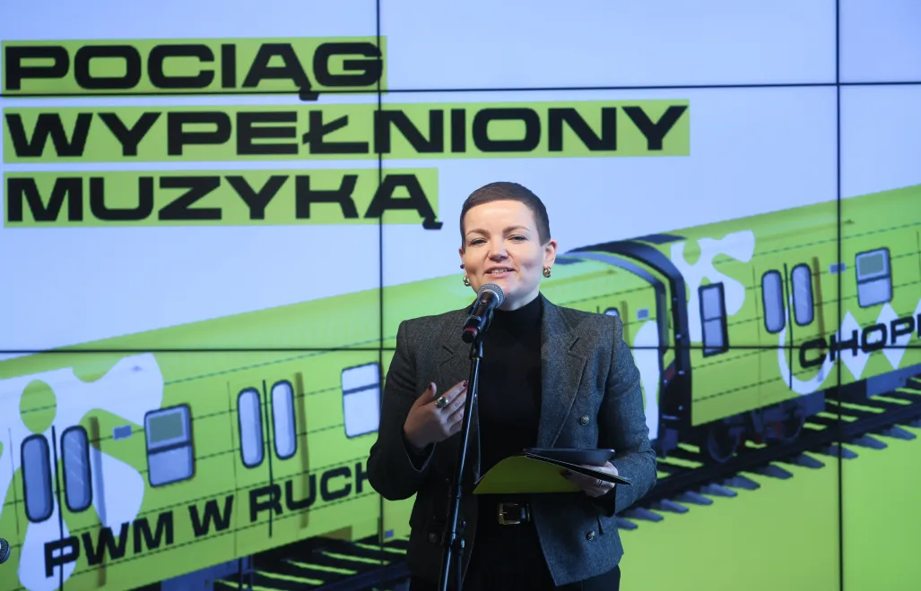 M. Cienkowska: na 80-lecie Polskiego Wydawnictwa Muzycznego przez Polskę przejedzie muzyczny pociąg. Fot. PAP/	Leszek Szymański