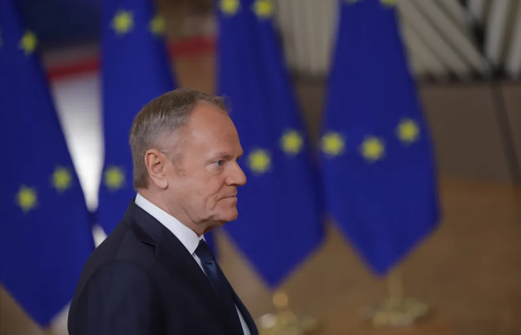 Donald Tusk, fot. PAP/EPA/OLIVIER MATTHYS