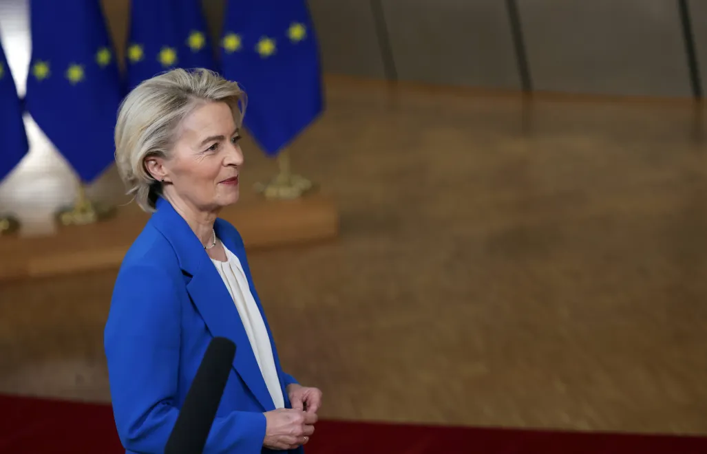 Ursula von der Leyen Fot. PAP/EPA/OLIVIER MATTHYS