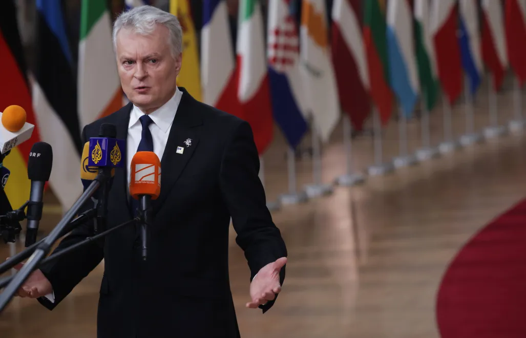 Gitanas Nauseda. Photo: EPA/OLIVIER MATTHYS