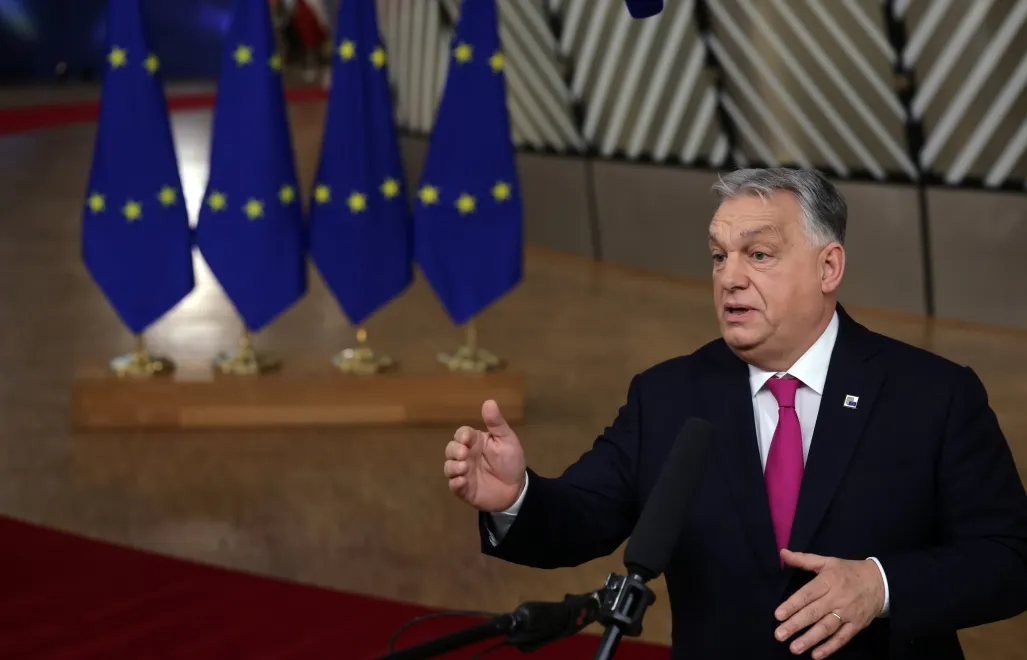 Виктор Орбан. Fot. PAP/EPA/OLIVIER MATTHYS