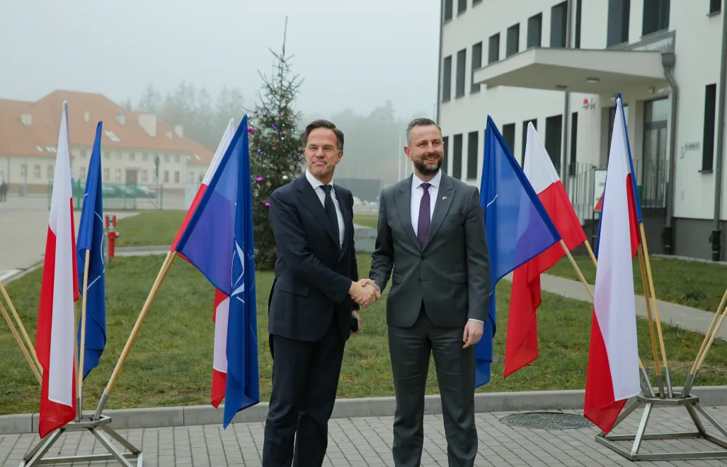 Марк Рютте та Владислав Косіняк-Камиш. Fot. PAP/Tomasz Waszczuk