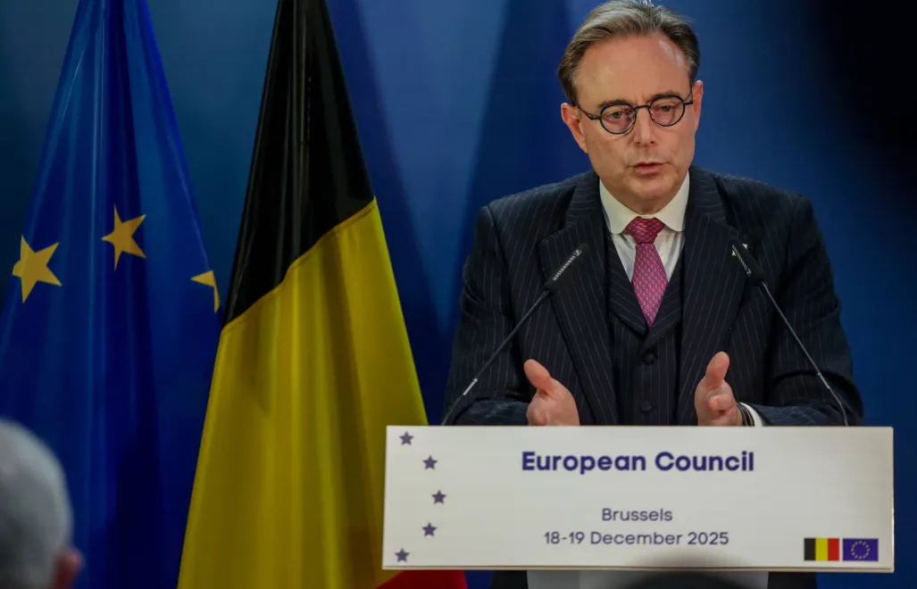 Premier Belgii Bart de Wever. Fot. PAP/EPA/OLIVIER HOSLET