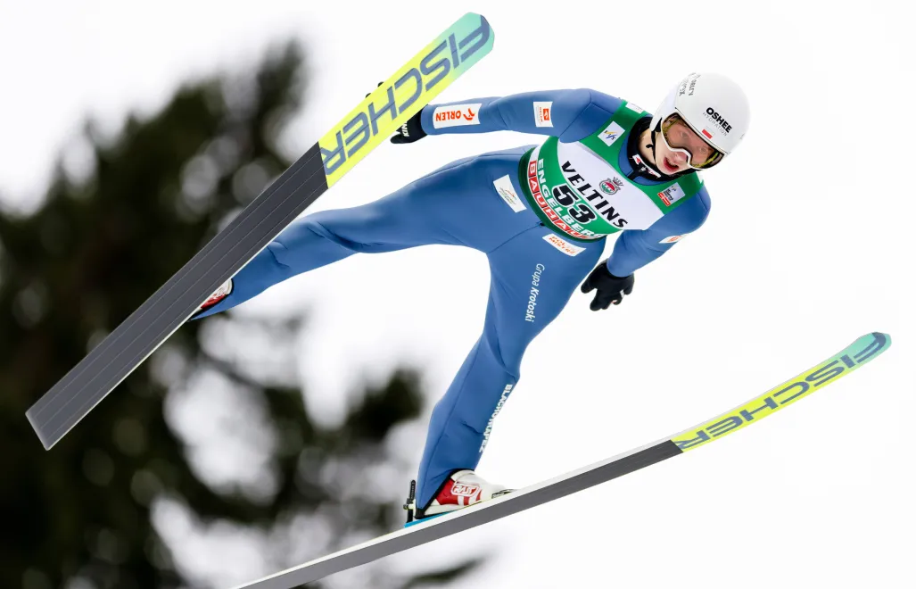 Kacper Tomasiak. Fot. PAP/EPA/PHILIPP SCHMIDLI