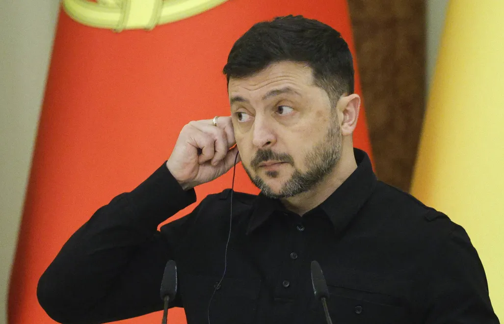 Президент Украины Владимир Зеленский. Fot. PAP/EPA/SERGEY DOLZHENKO