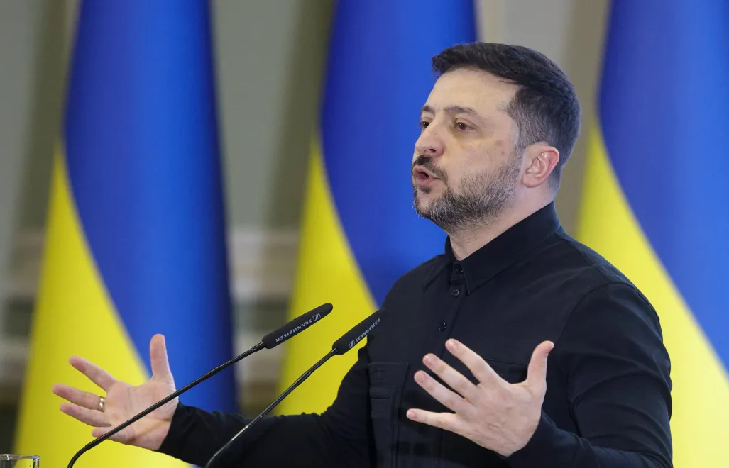 Президент Украины Владимир Зеленский. Fot. PAP/EPA/SERGEY DOLZHENKO