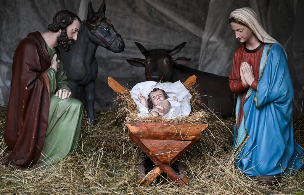 Польша.  Рождественский вертеп на Рыночной площади в Пшемысле.  Fot. PAP/Darek Delmanowicz