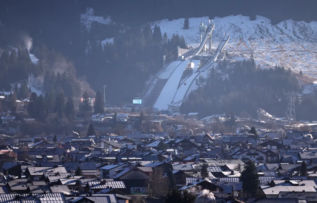 Skocznia w Oberstdorfie Fot. PAP/EPA/ANNA SZILAGYI
