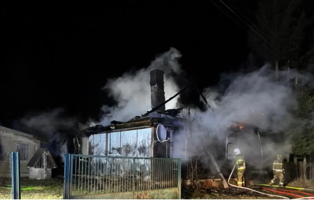 Na miejscu znaleziono ciała 66-letniego mężczyzny i 73-letniej kobiety. Fot. FB/Osp Szudziałowo