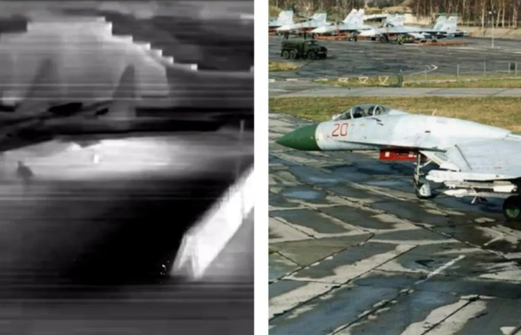 Był to drugi skuteczny atak SBU na Belbek w ostatnich dniach. Fot. X/ СБ України