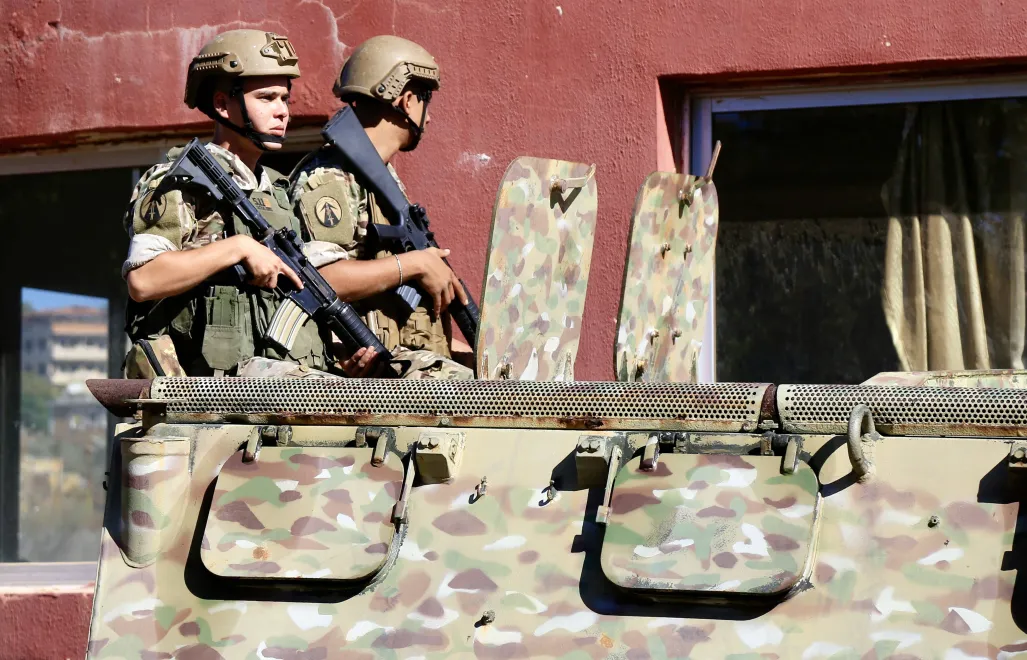 Libańska armia. Fot. PAP/EPA/	STRINGER