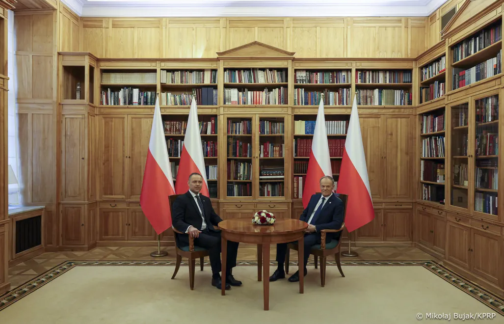 Prezydent Karol Nawrocki i premier Donald Tusk. Fot. Mikołaj Bujak/KPRP