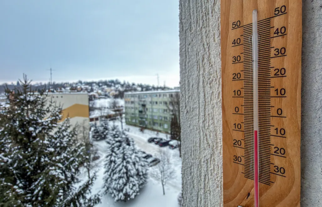 Mroźnie w Przemyślu. Fot. PAP/Darek Delmanowicz