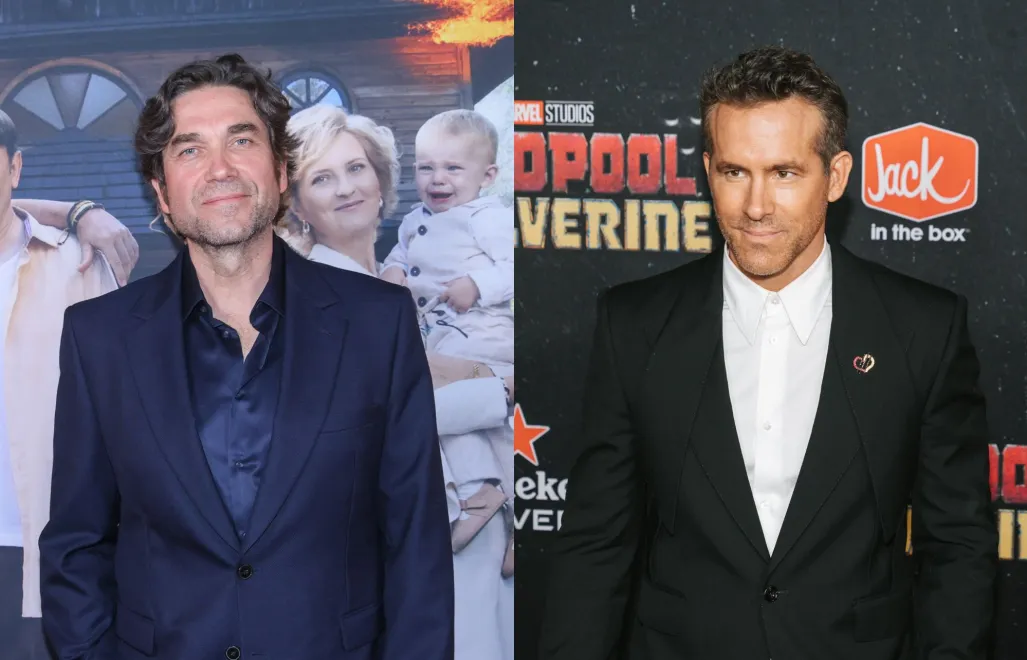 Marcin Dorociński; Ryan Reynolds. Fot. PAP/Rafał Guz/EPA/OLGA FEDOROVA