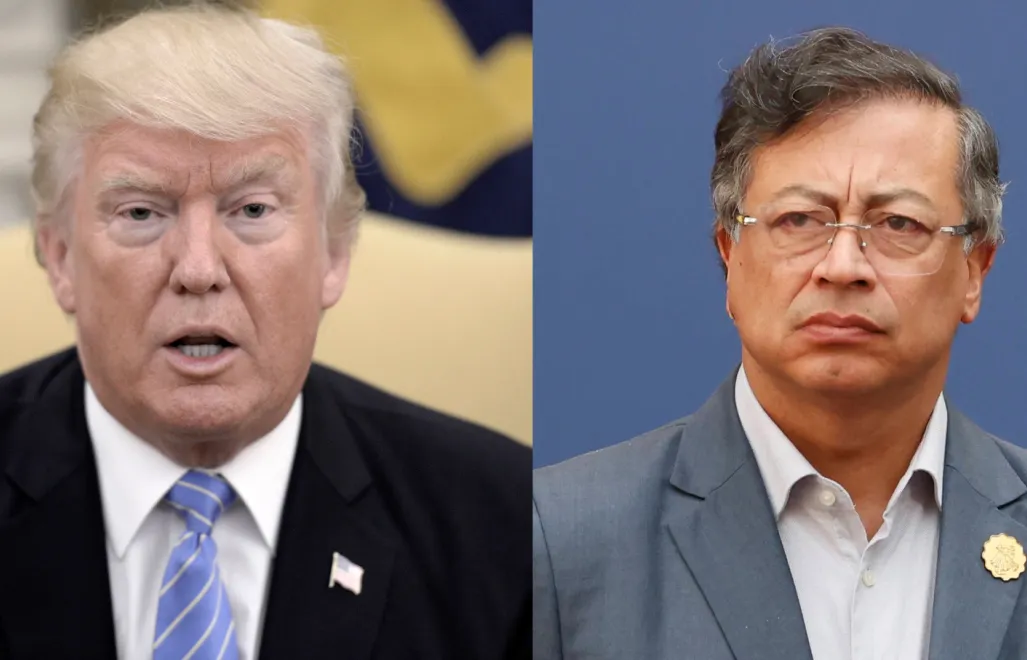 Donald Trump i Gustavo Petro Fot. PAP/EPA/Olivier Douliery/ELVIS GONZALEZ