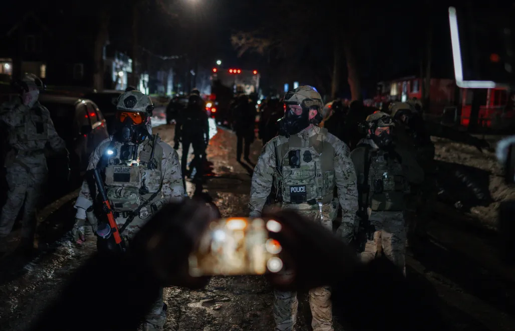 Agenci w ICE w Minneapolis, fot. PAP/EPA/OLGA FEDOROVA