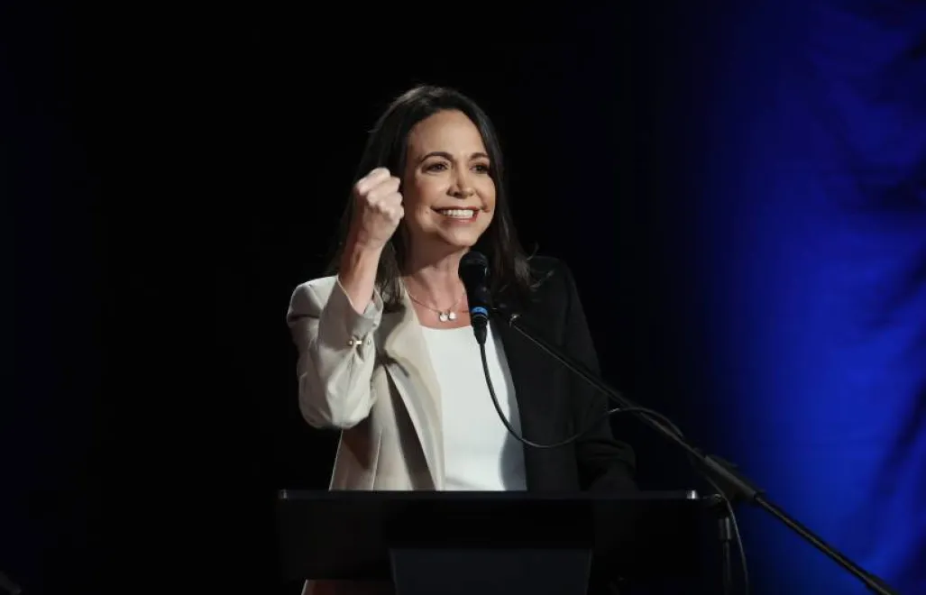 Maria Corina Machado. Fot. PAP/EPA/MIGUEL GUTIERREZ 
