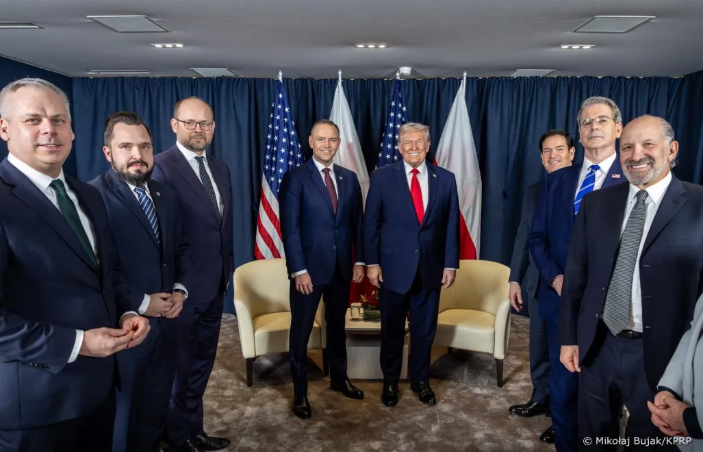 W Davos doszło do spotkania Donalda Trumpa z Karolem Nawrockim. Fot. KPRP/Mikołaj Bujak