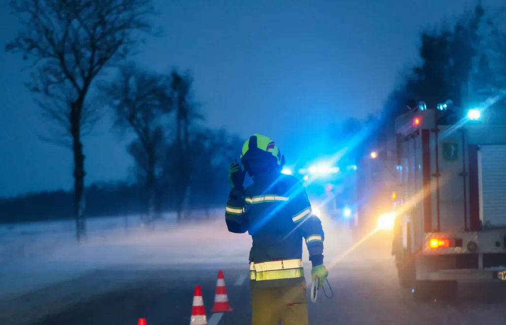 Strażak. Fot. PAP/Leszek Szymański