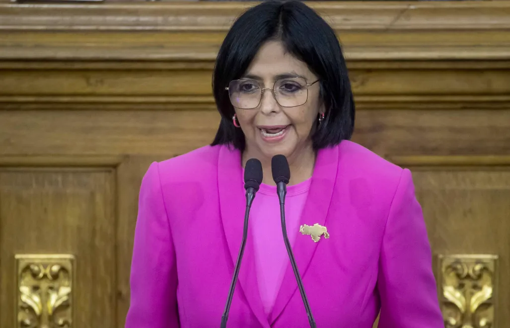 Delcy Rodriguez. Fot. EPA/MIGUEL GUTIERREZ