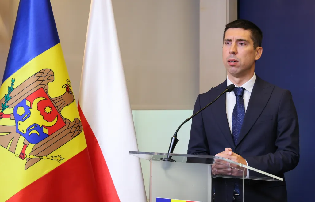 Министр иностранных дел  Молдовы Михай Попсой. Fot. PAP/Paweł Supernak