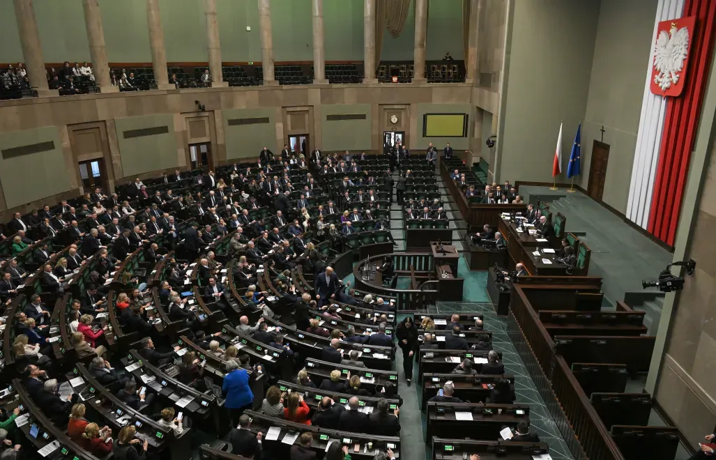 Sejm, sala plenarna. Fot. PAP/Marcin Obara