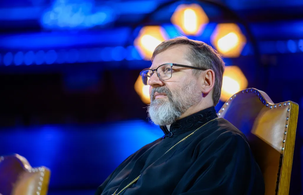 Глава Української греко-католицької церкви, архиєпископ Святослав Шевчук. Fot. PAP/Jakub Kaczmarczyk