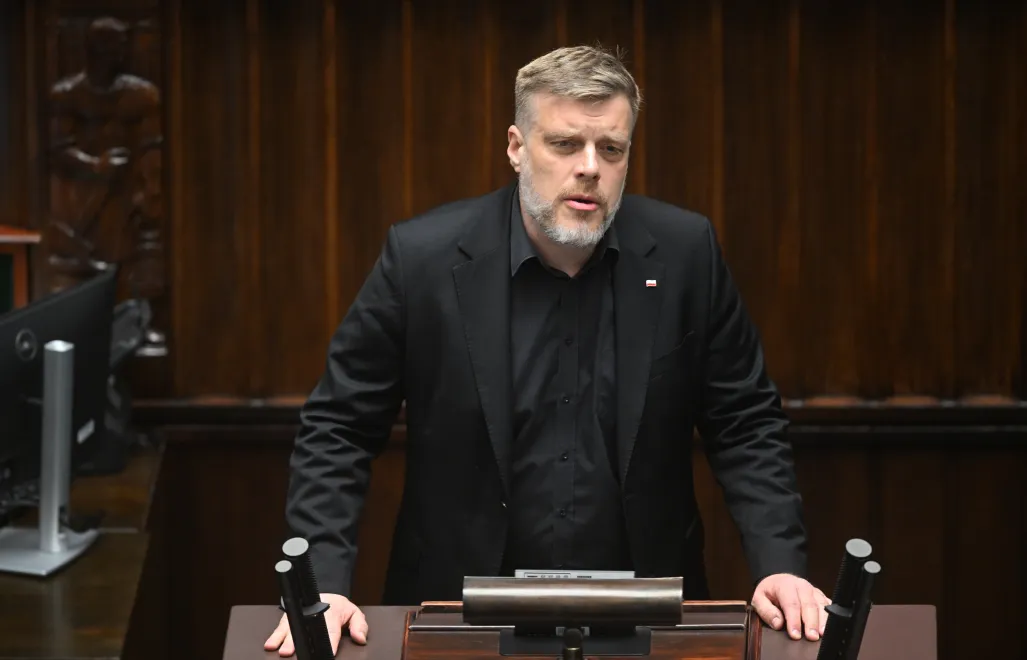 Adrian Zandberg. Fot. PAP/Radek Pietruszka