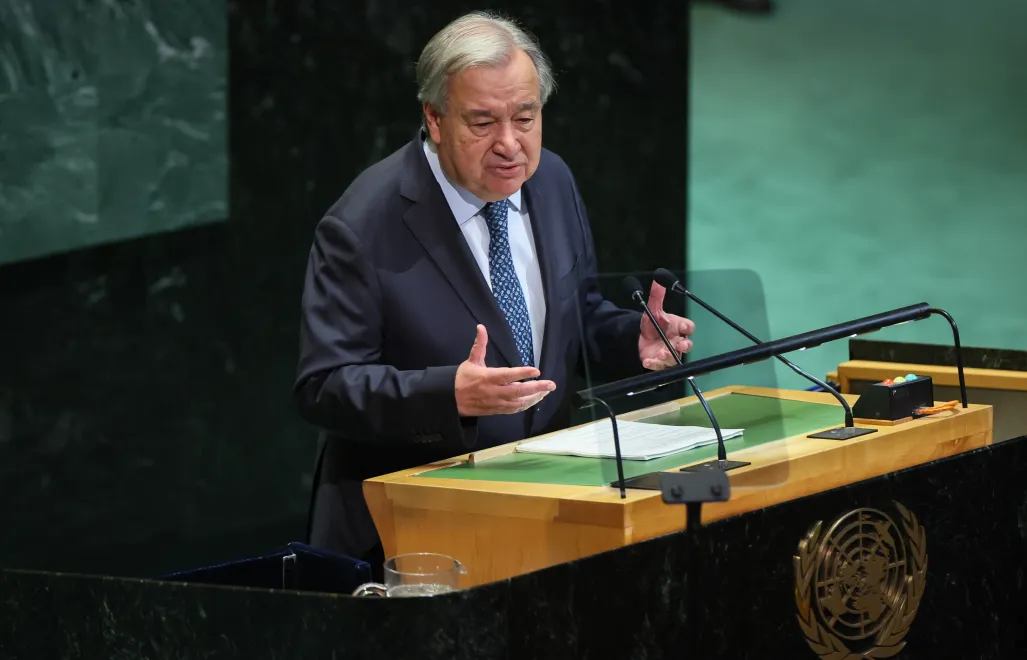 Sekretarz generalny ONZ Antonio Guterres Fot. PAP/Leszek Szymański