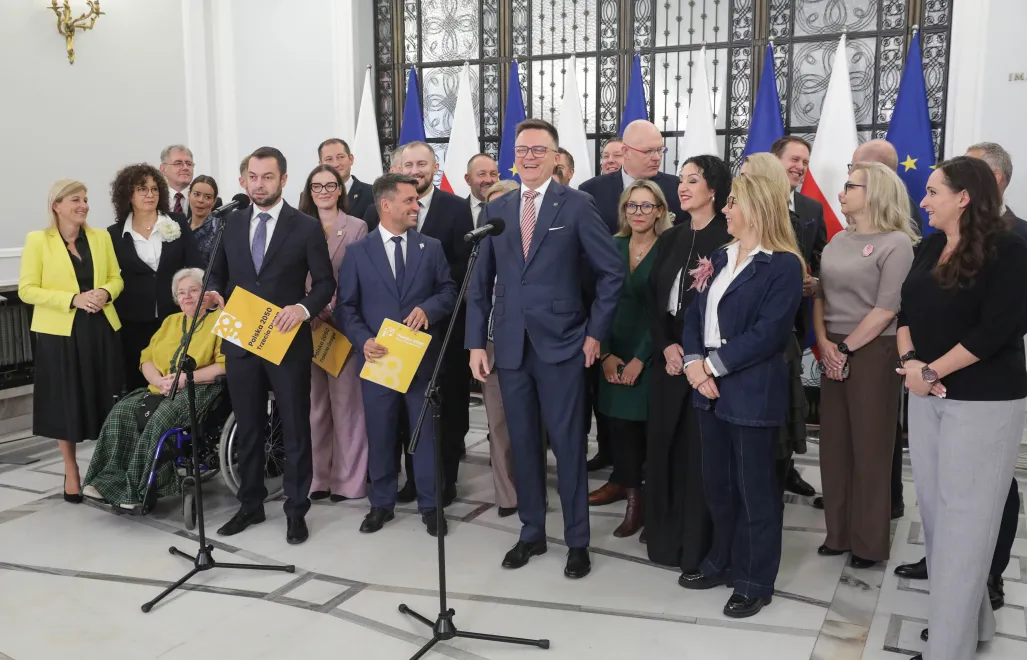 Politycy Polski 2050. Fot. PAP/Tomasz Gzell