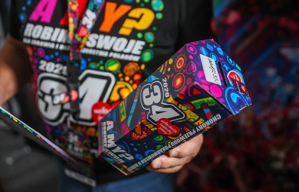 Puszka 34. Finału WOŚP. Fot. PAP/Leszek Szymański