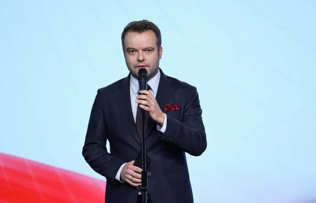 Rzecznik PiS Rafał Bochenek. Fot. PAP/	Albert Zawada