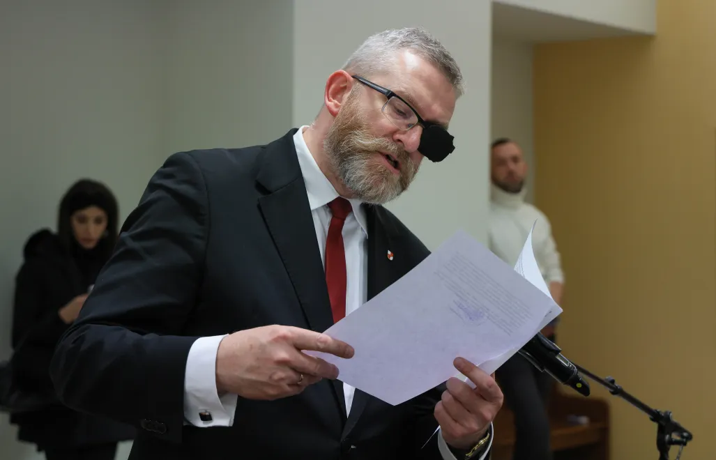 Grzegorz Braun, fot. PAP/Paweł Supernak