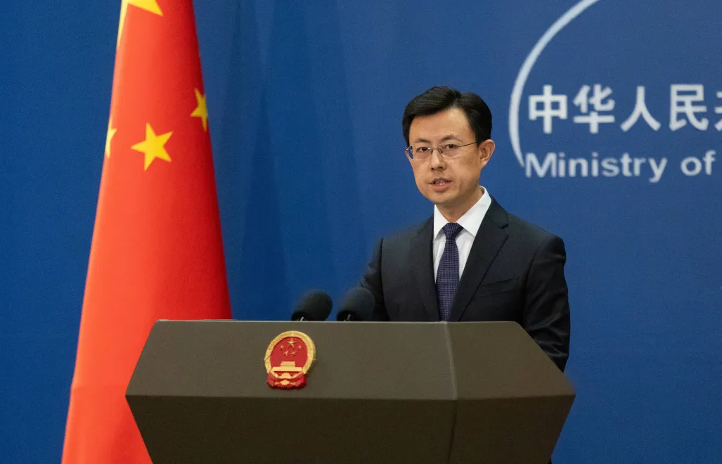  Chinese Ministry of Foreign Affairs spokesperson Guo Jiakun. Fot. EPA/JESSICA LEE