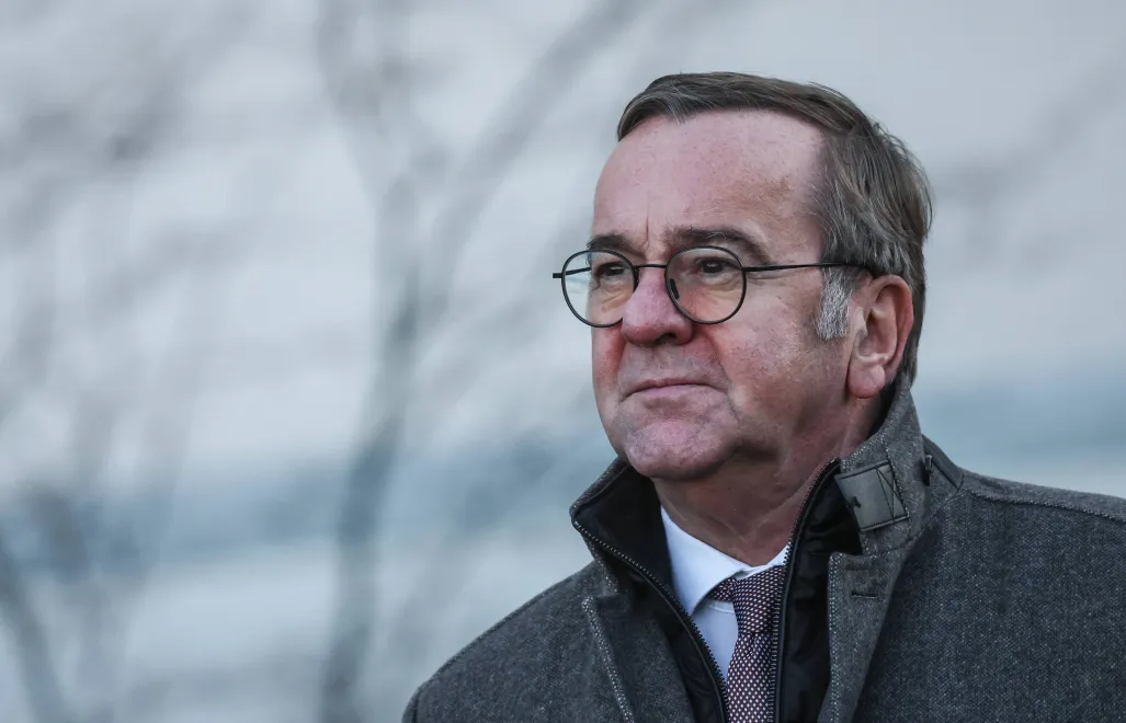 Министр обороны Германии Борис Писториус. Fot. PAP/EPA/FILIP SINGER