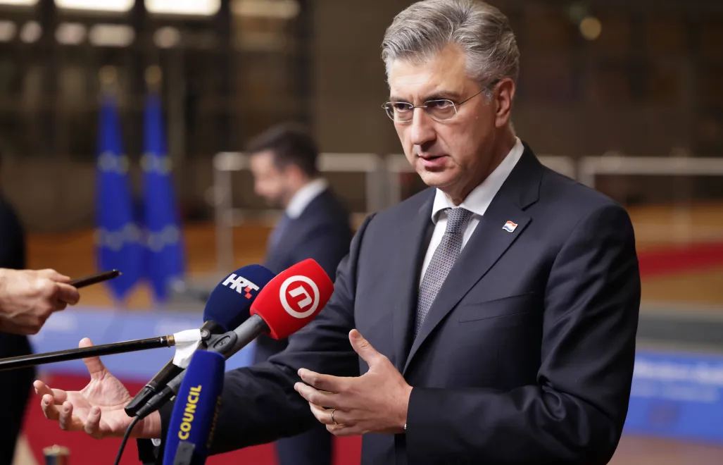 Andrej Plenković, fot. PAP/EPA/OLIVIER HOSLET