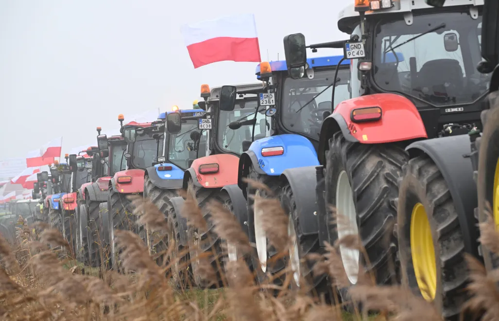 Protest rolników ws. umowy z Mercosurem Fot. PAP/Andrzej Jackowski
