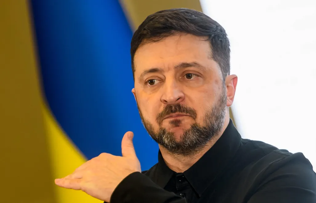 Prezydent Ukrainy Wołodymyr Zełenski. Fot. PAP/Vladyslav Musiienko