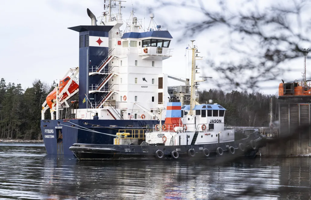 Statek Fitburg. Fot. PAP/EPA/Jussi Eskola