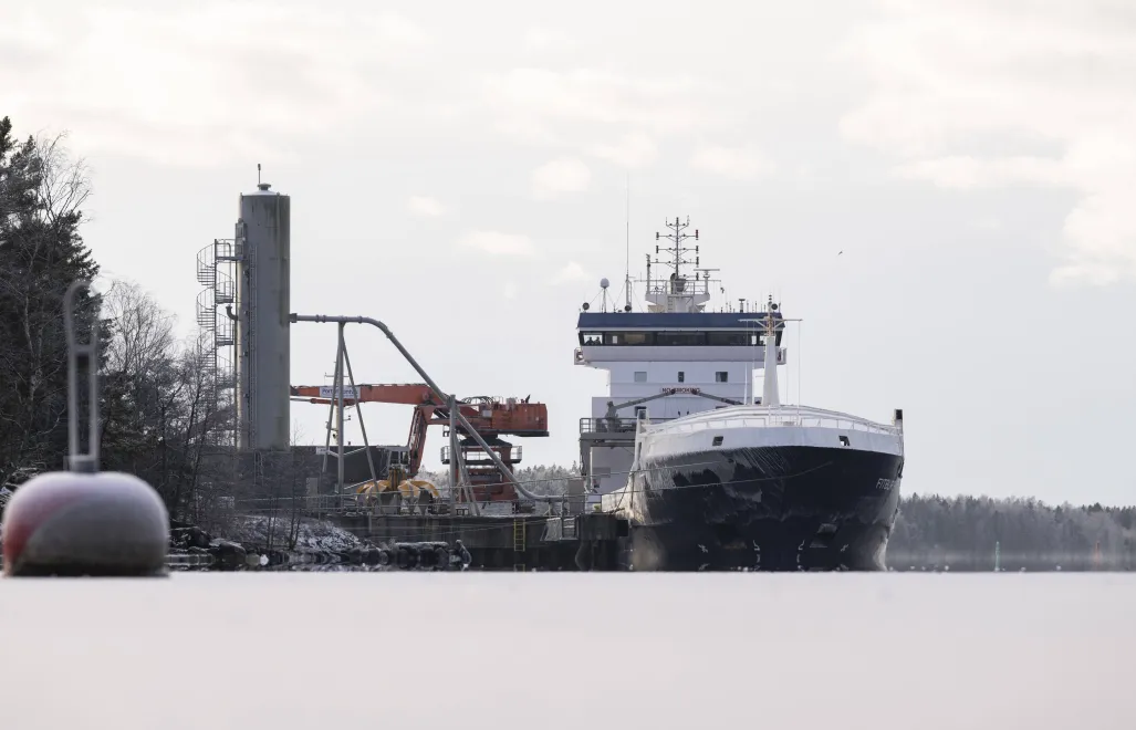 Statek Fitburg. Fot. PAP/EPA/Jussi Eskola