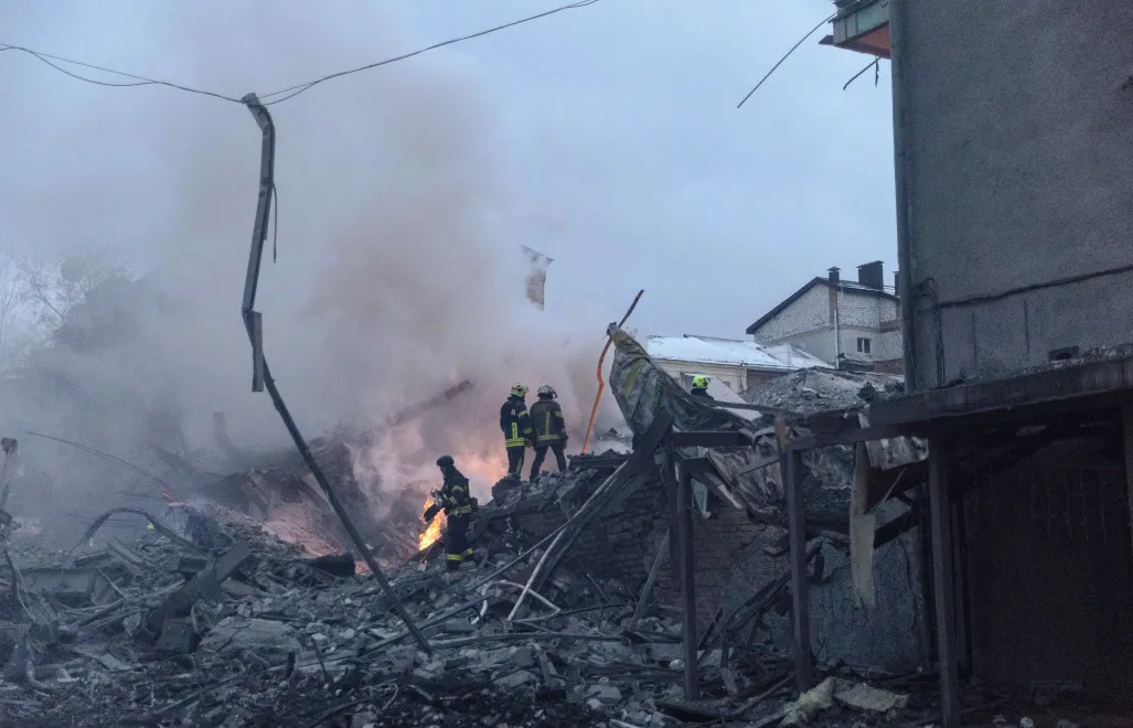 Zniszczenia na Ukrainie. Fot. PAP/Yevhen Titov