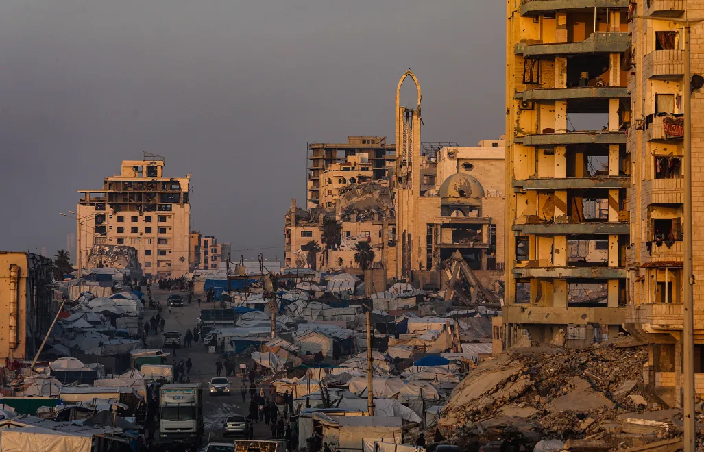 Strefa Gazy. Fot. PAP/EPA/MOHAMMED SABER