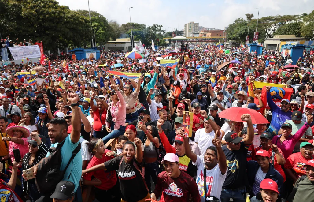 Demonstracje w Caracas, Wenezuela. Fot. PAP/EPA/Miguel Gutierrez