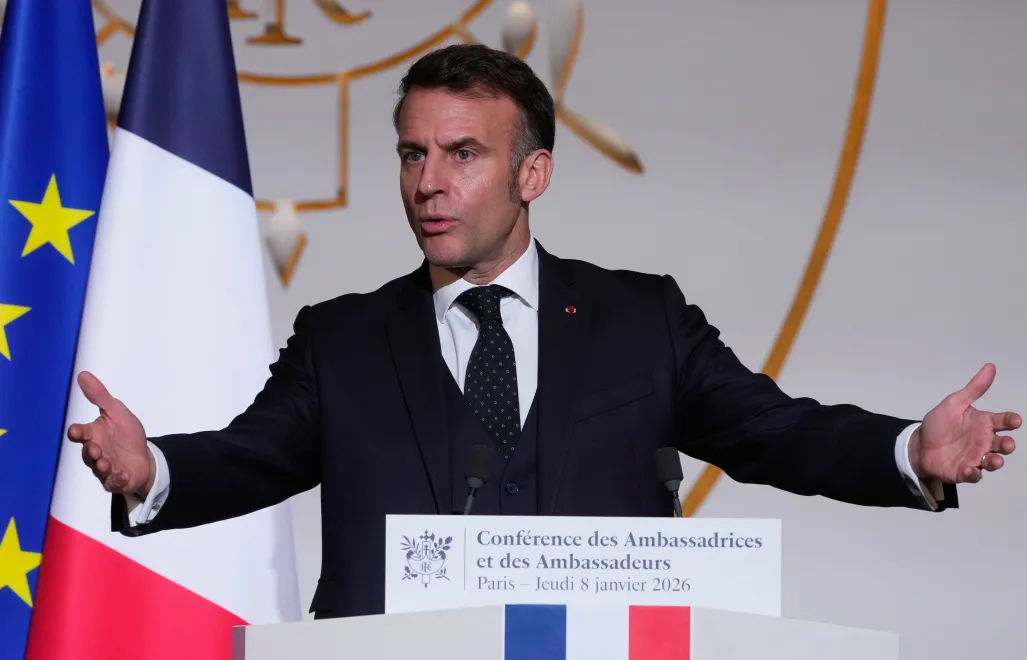 Emmanuel Macron. Fot. PAP/EPA/Michel Euler