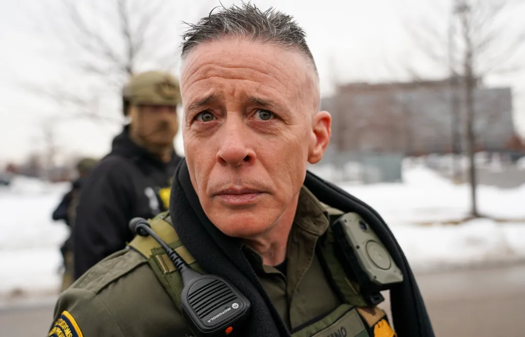 Gregory Bovino. Fot. PAP/ EPA/CRAIG LASSIG 