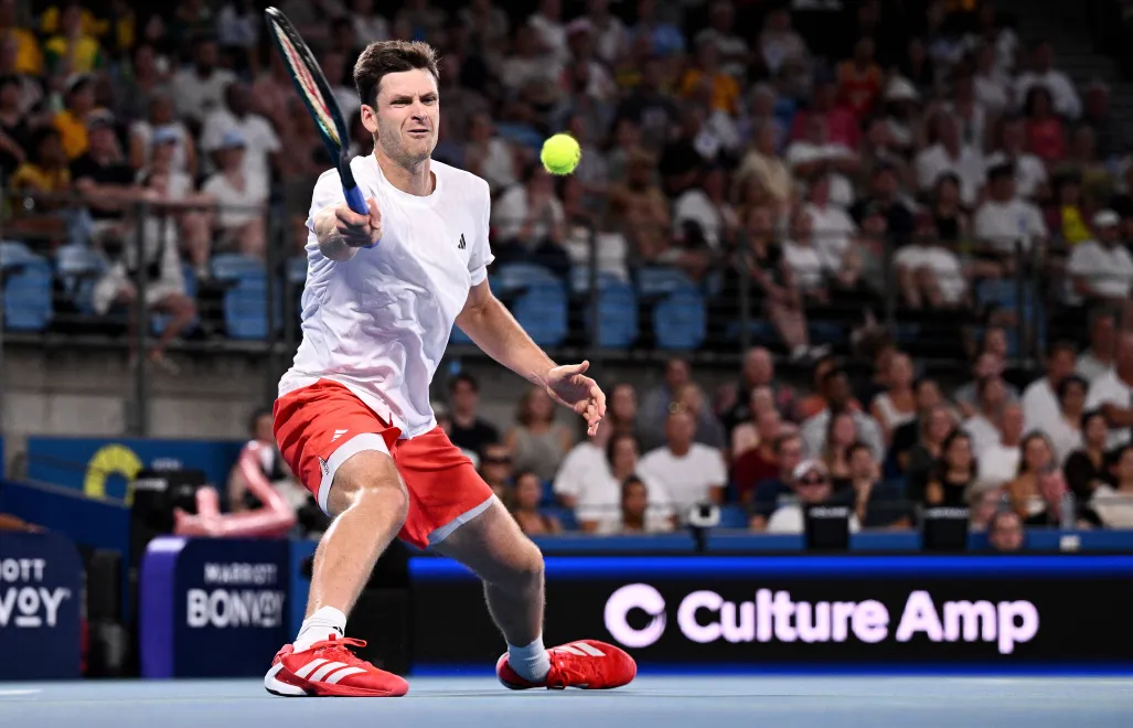 Hubert Hurkacz. Fot. PAP/	DAN HIMBRECHTS