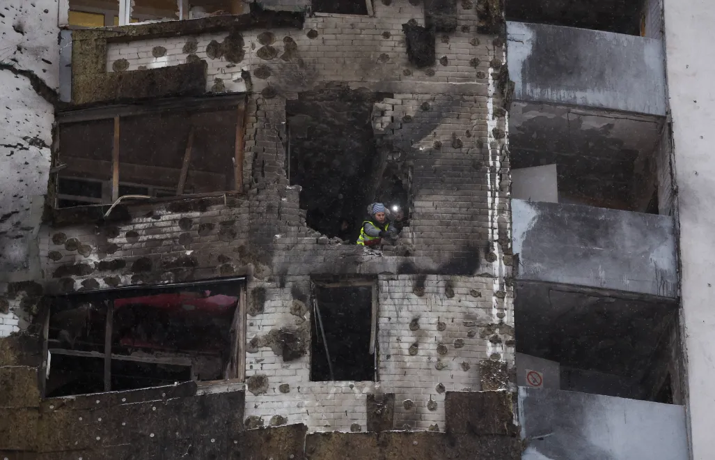 Atak na Ukrainę. Fot. PAP/EPA/SERGEY DOLZHENKO