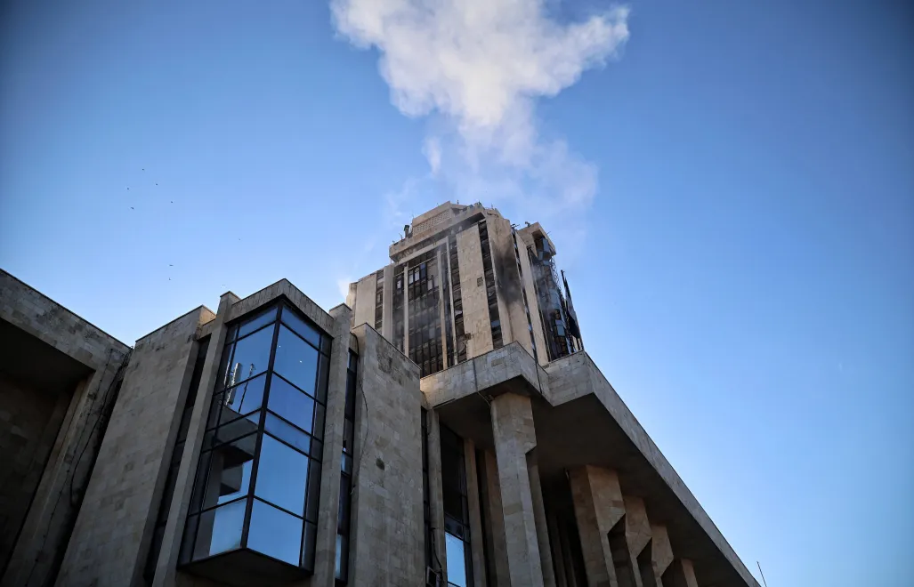 Naloty na obiekty organizacji terrorystycznej Państwo Islamskie (IS) na terytorium Syrii. Fot. PAP/EPA/BILAL AL-HAMMOUD