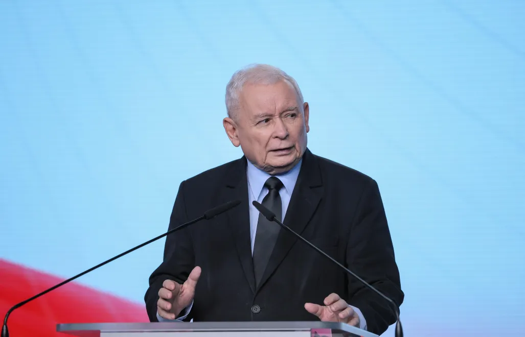 Jarosław Kaczyński. Fot. PAP/Rafał Guz